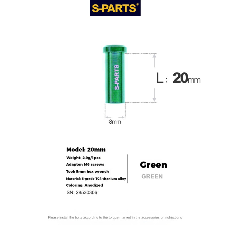 S-PARTS Titanium Alloy C-Clamp Fixing Nut Series
