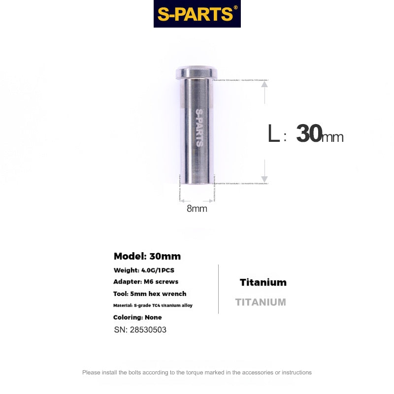 S-PARTS Titanium Alloy C-Clamp Fixing Nut Series
