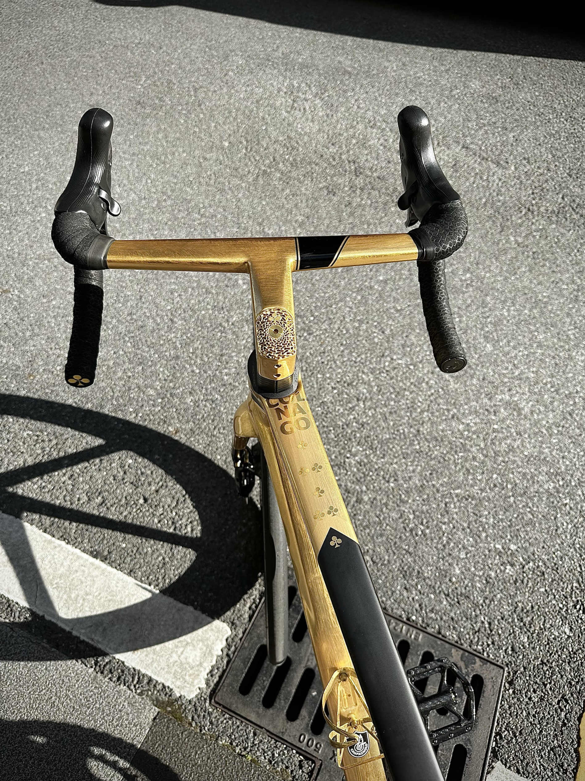 3D-printed titanium stem cap, suitable for integrated road Colnago CC01 bike handlebars, 1pcs