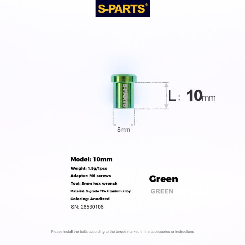 S-PARTS Titanium Alloy C-Clamp Fixing Nut Series
