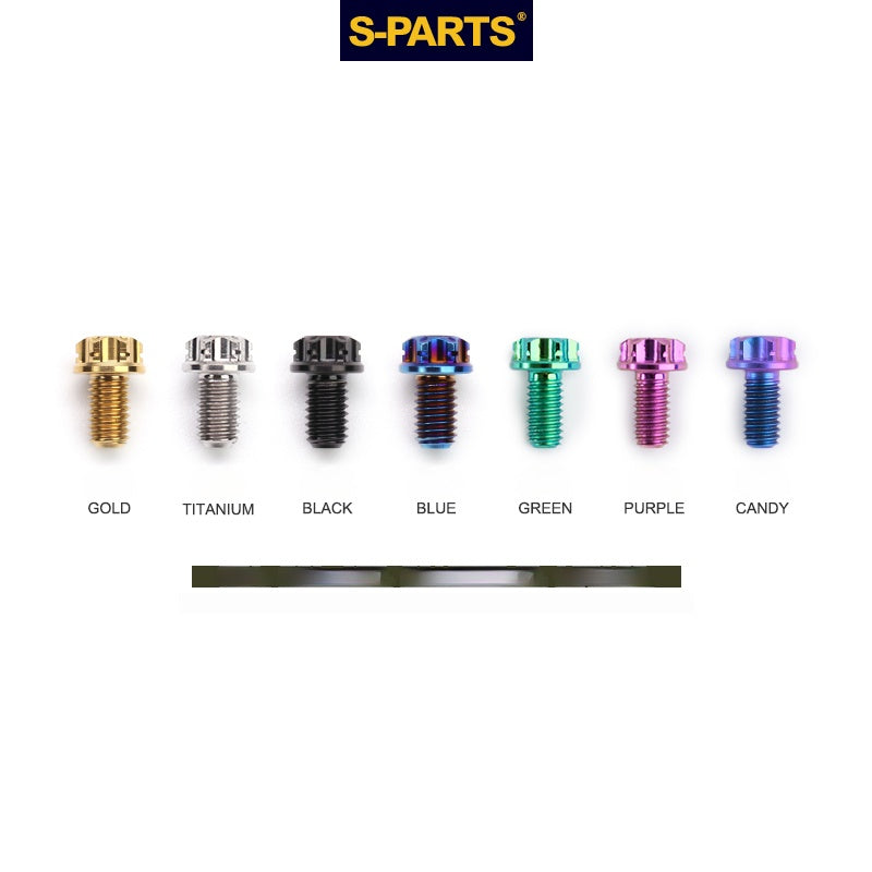 Viti in titanio nero SPARTS A3 Series M8 L10-120mm per motociclette e auto