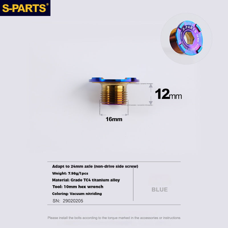 S-PARTS Titanium Alloy Crank Screws for ROTOR Series