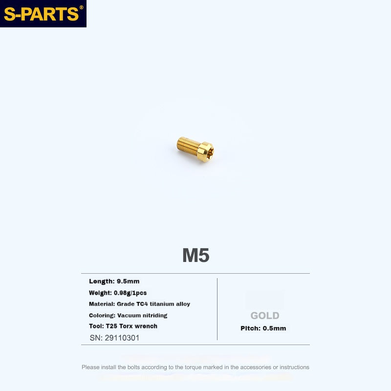 S-PARTS Titanium Alloy SRAM Electronic Shifter Button Controller Screws