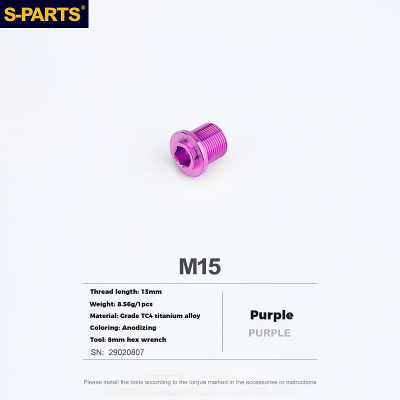 S-PARTS Titanium Splined Crank Screws for SHIMANO Series