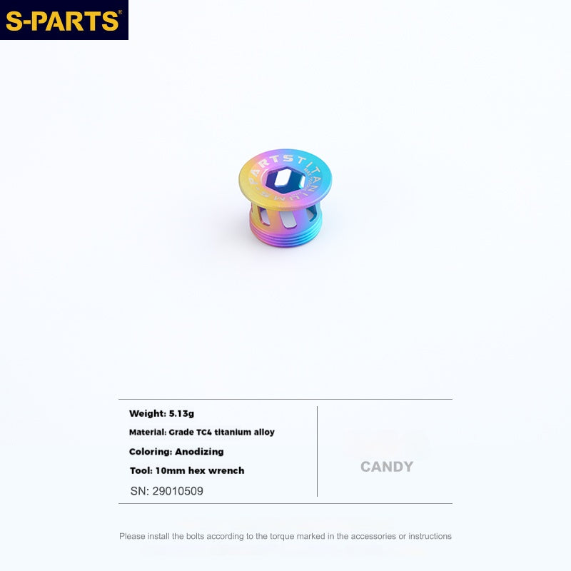 S-PARTS Titanium Alloy Crank Cover L15 for SHIMANO Series