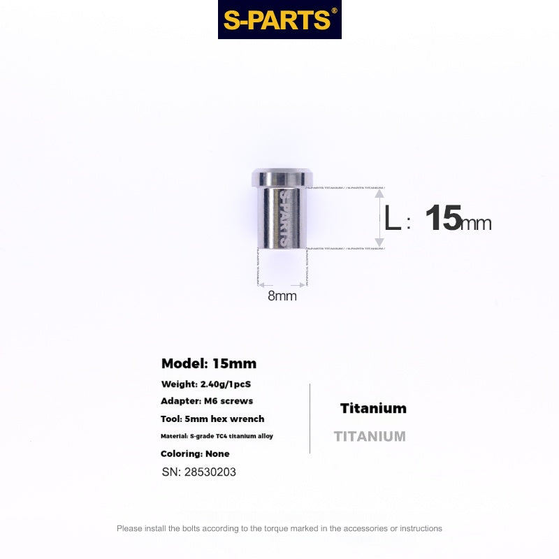 S-PARTS Titanium Alloy C-Clamp Fixing Nut Series