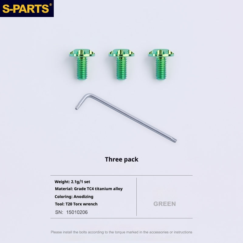 SPARTS Motorcycle Helmet Tailgate Retaining Titanium Screw Set PISTA GPRR Anti-skidding