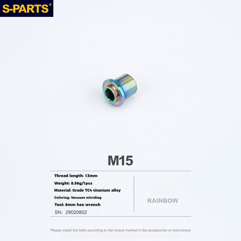 S-PARTS Titanium Splined Crank Screws for SHIMANO Series