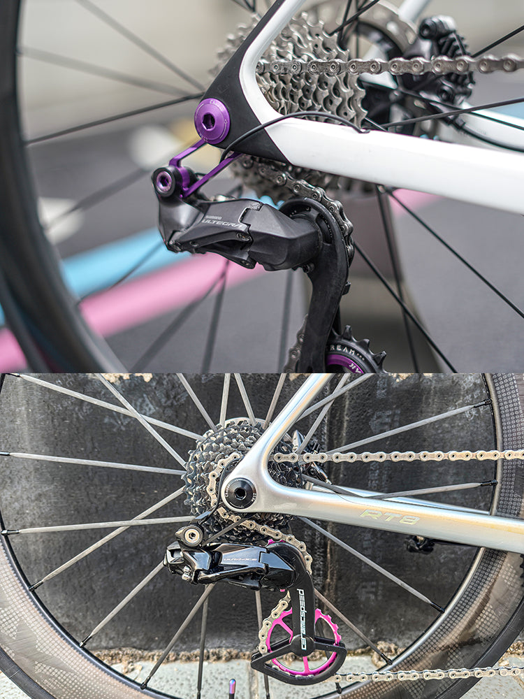 Ultra-Light CNC Aluminum Rear Derailleur Hanger(Compatible only with Shimano R-series rear derailleurs.) | Only 26.8g | Compatible with UDH Systems (TREK MADONE 8, X-LAB RT, VAN RYSEL RCR & More) 1 pcs