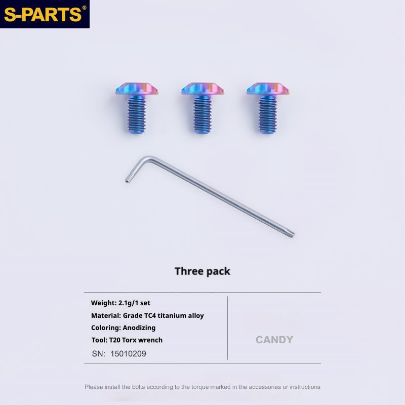 SPARTS Motorcycle Helmet Tailgate Retaining Titanium Screw Set PISTA GPRR Anti-skidding