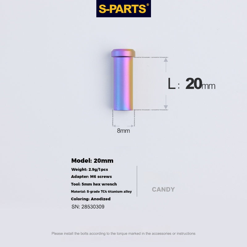S-PARTS Titanium Alloy C-Clamp Fixing Nut Series