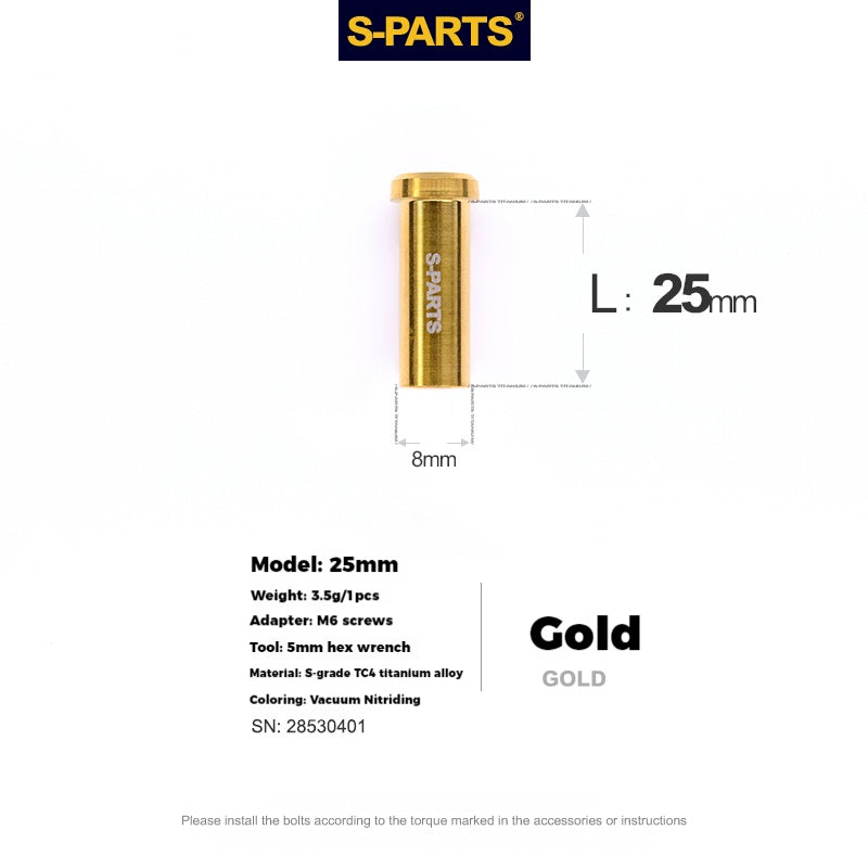 S-PARTS Titanium Alloy C-Clamp Fixing Nut Series