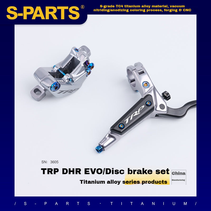 S-PARTS Titanium Alloy Screws for TRP DHR EVO Disc Brake Set