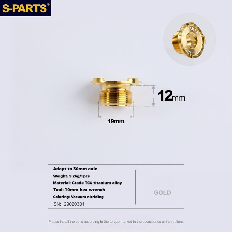S-PARTS Titanium Alloy Crank Screws for ROTOR Series
