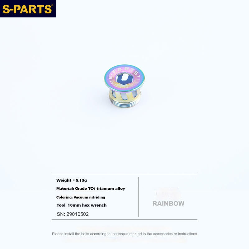 S-PARTS Titanium Alloy Crank Cover L15 for SHIMANO Series
