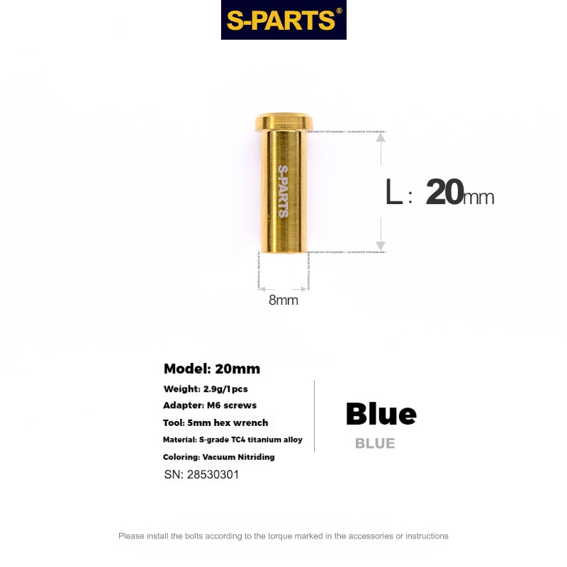 S-PARTS Titanium Alloy C-Clamp Fixing Nut Series