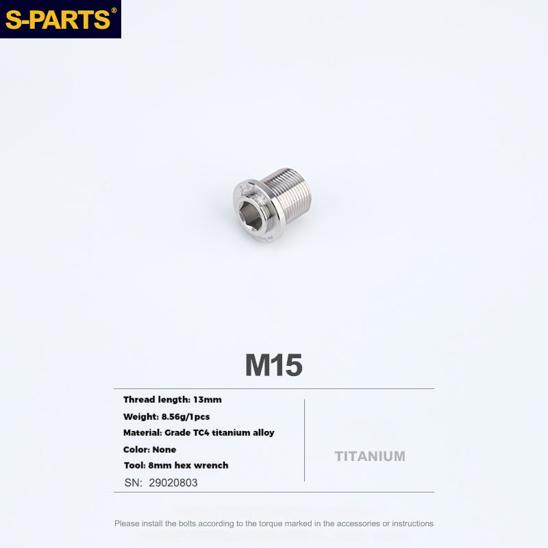 S-PARTS Titanium Splined Crank Screws for SHIMANO Series