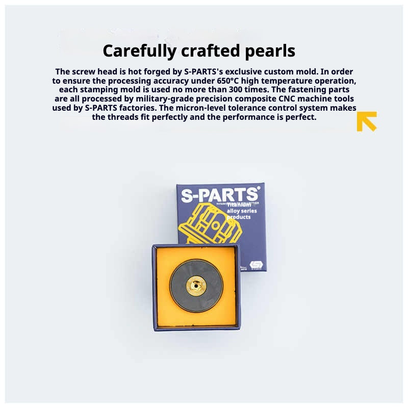 S-PARTS Caches de potence en fibre de carbone titane Regular 28,6 pour tube de direction VTT/route