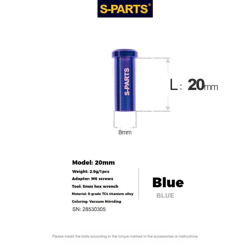 S-PARTS Titanium Alloy C-Clamp Fixing Nut Series