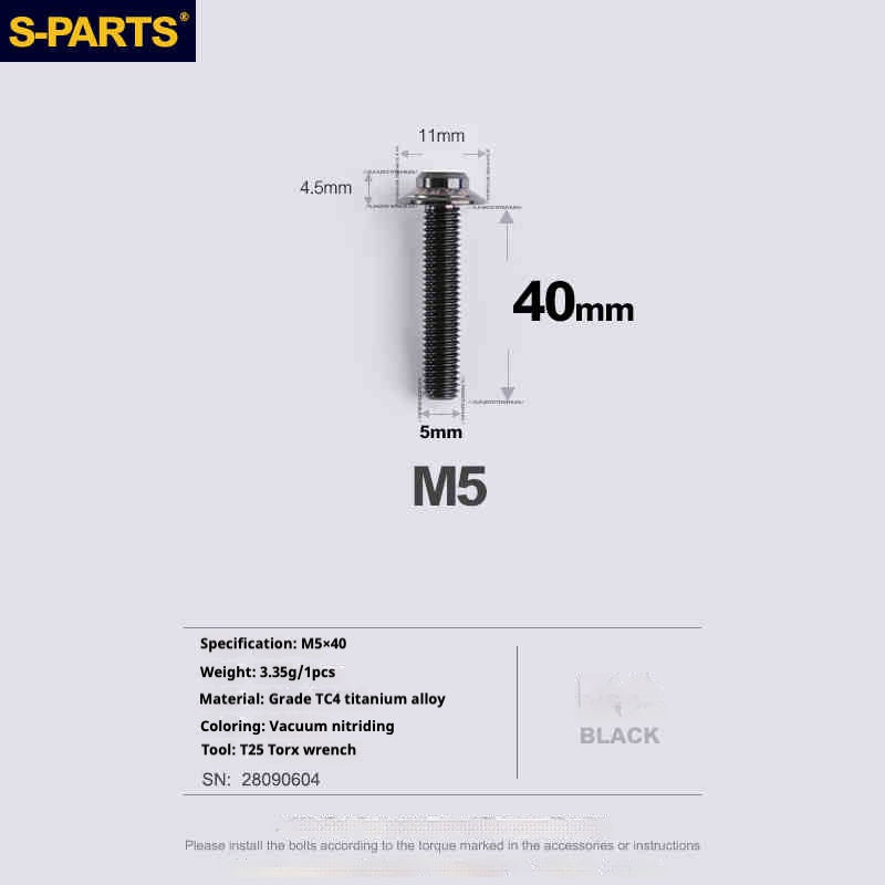 SPARTS R9270 R8150 R7170 Red Force Rival for Shimano Sram Road Disc Brake Adapter Mount Bolt |Titanium Caliper Fixing Screw