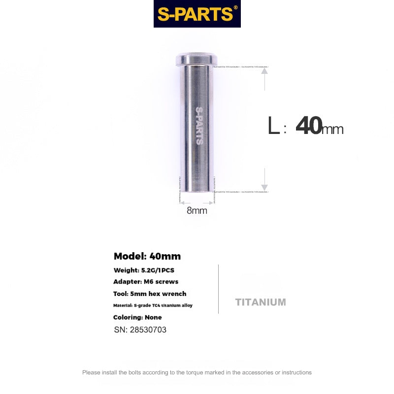 S-PARTS Titanium Alloy C-Clamp Fixing Nut Series