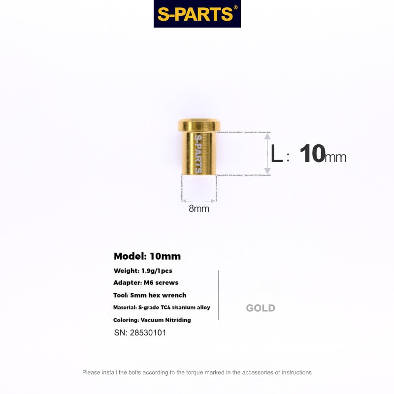 S-PARTS Titanium Alloy C-Clamp Fixing Nut Series