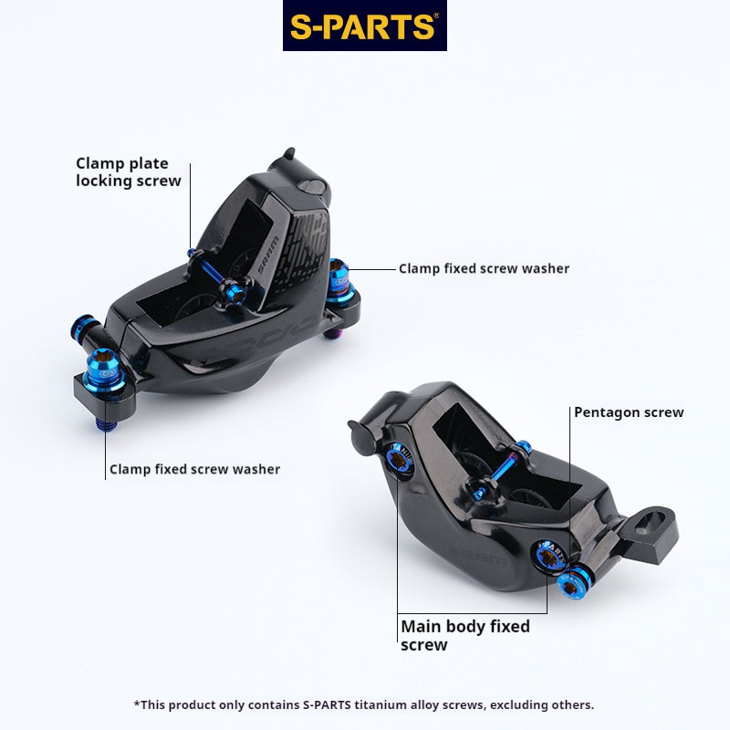 S-PARTS Titanium Disc Brake Screw Set for SRAM CODE RCS/R Series