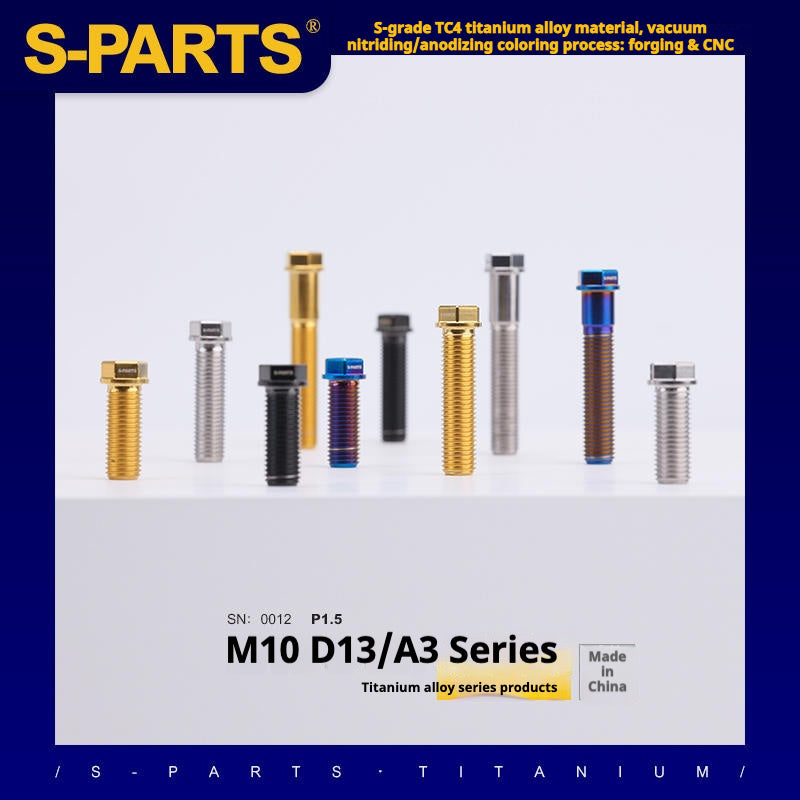 SPARTS A3 Series M10 L20-60mm D13 P1.5-P1.25Titanium Screws Motorcycle Car