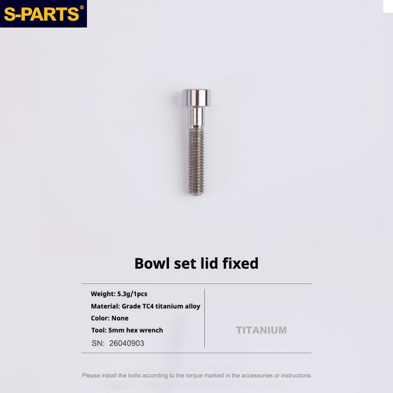S-PARTS Titanium Screw DMR DEFY/SPANK SPOON /DPSBikes/Street Trial/bmx Handlebar Mounting Screws