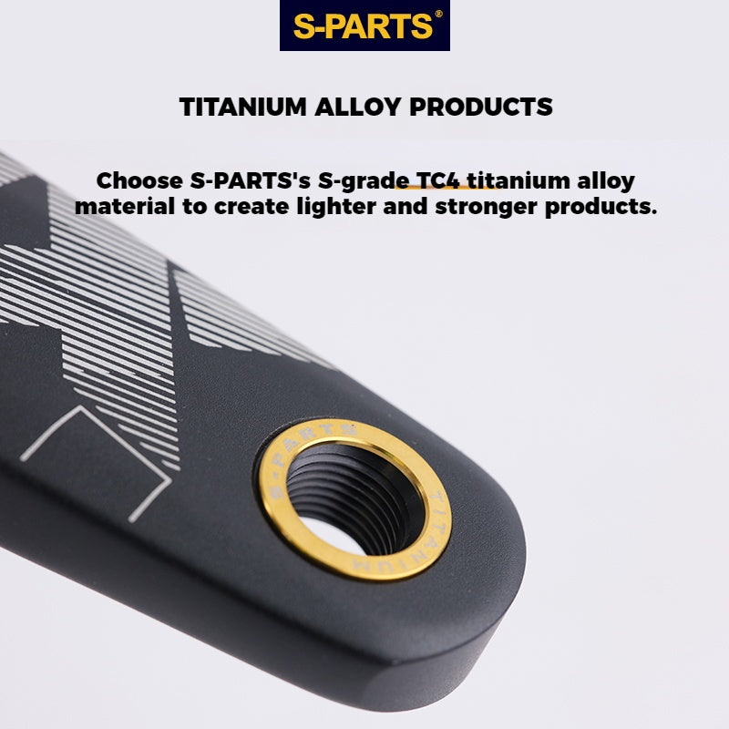 S-Parts Titanium Pedal Washers | Compatible with Shimano Dura-Ace, Ultegra, 105, Look Keo, Wahoo Speedplay, Garmin Vector 3, Rally, and Favero Assioma