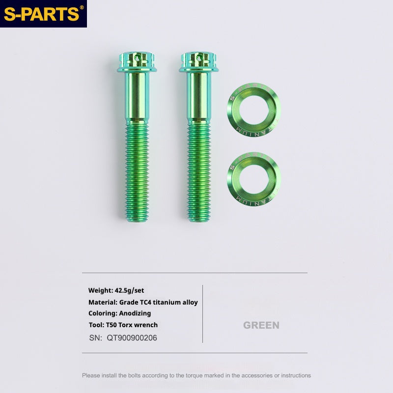 S-PARTS Titanium Rear Axle Bolts Compatible with GOOD TIMES Bicycles and DPSBikes