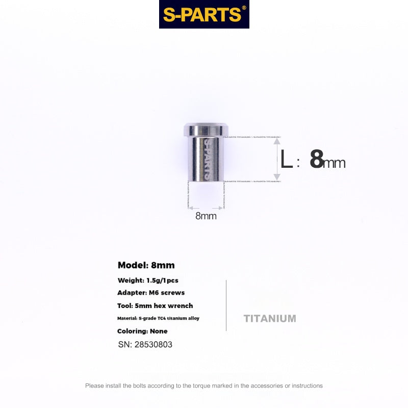 S-PARTS Titanium Alloy C-Clamp Fixing Nut Series