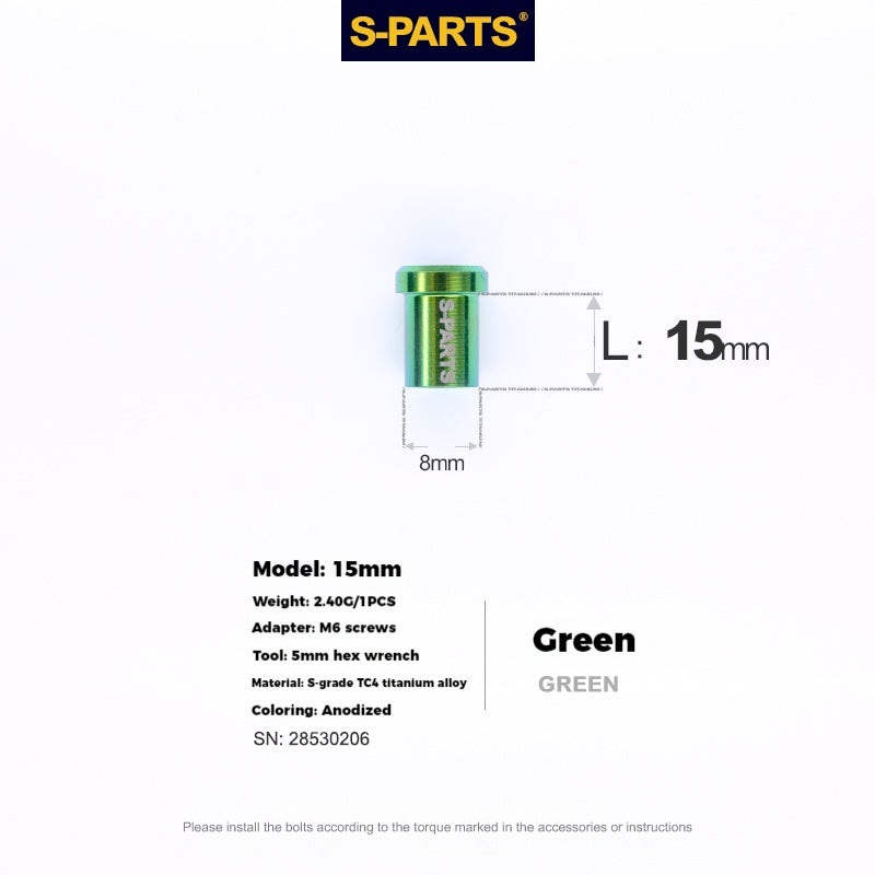 S-PARTS Titanium Alloy C-Clamp Fixing Nut Series