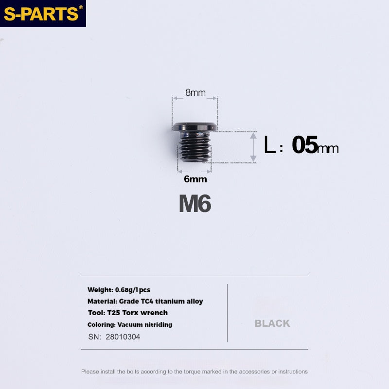 S-PARTS Titanium Alloy Oil Port Screws Shimano Sram TRP Mountain Brake Levers Shimano Road Shift Levers