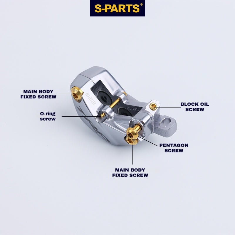 S-PARTS Titanium Alloy Screws for TRP DHR EVO Disc Brake Set