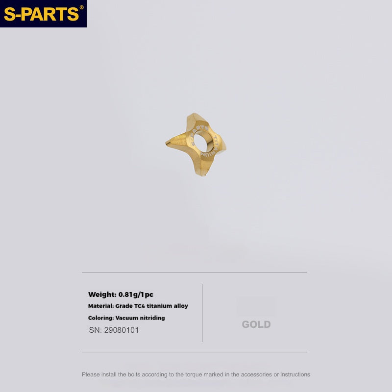 S-PARTS Titanium Alloy Direct-Mount Front Derailleur Fixing Bolt Set