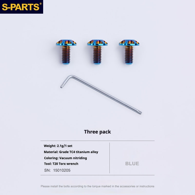 SPARTS Motorcycle Helmet Tailgate Retaining Titanium Screw Set PISTA GPRR Anti-skidding