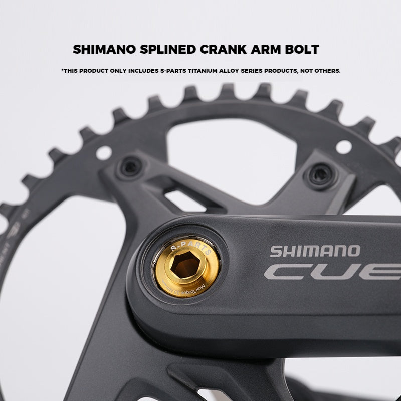 S-PARTS Titanium Splined Crank Screws for SHIMANO Series