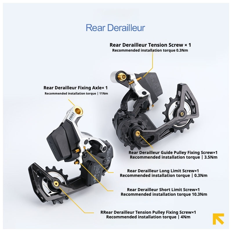 S-PARTS Titanium Derailleur Gear Screws Compatible with SRAM RED AXS