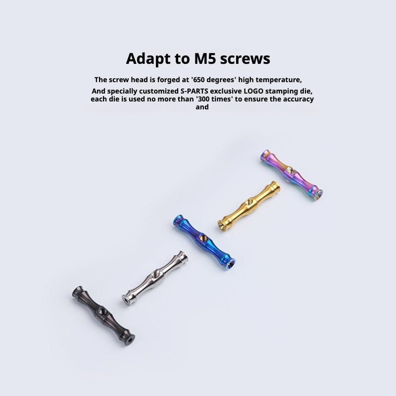S-PARTS Titanium Cradle for Level Seatpost | M5 Screw Hole | Thomson Elite FSA KForce WCS EC70 XXX PRO VIDE