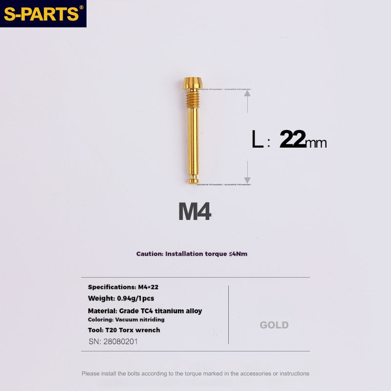 S-PARTS Titanium Brake Pad Pin Retainer for Shimano Sram Magura HOPE Disc Brake
