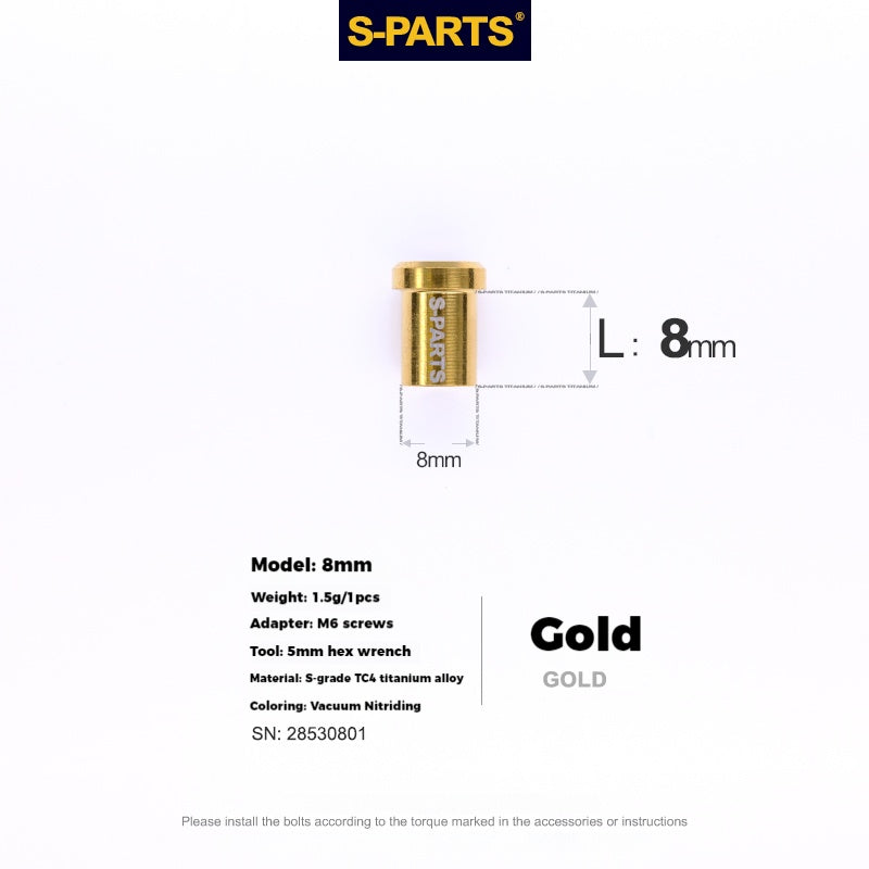 S-PARTS Titanium Alloy C-Clamp Fixing Nut Series