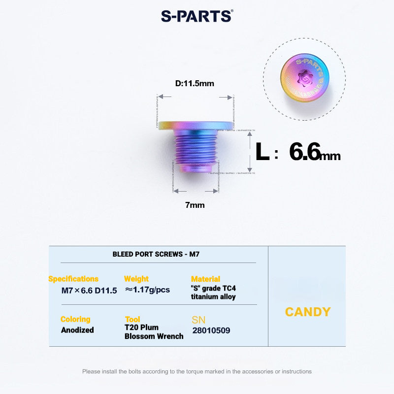 Shimano Dura-Ace R9270 Titanium Disc Brake Bolt Kit