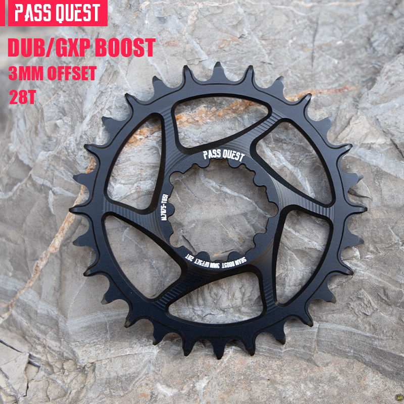 PASS QUEST SRAM 3-Bolt Direct-Mount Narrow-Wide Chainring | GXP DUB | 3mm / 6mm Offset