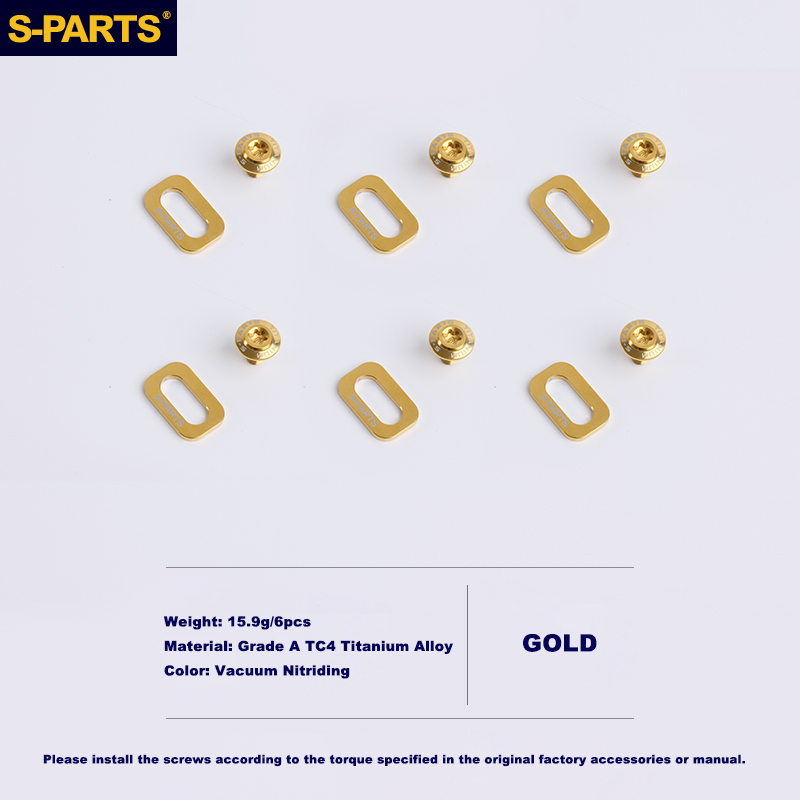 S-PARTS Titanium Screws Set for LOOK KEO GRIP Road Bike Cleats