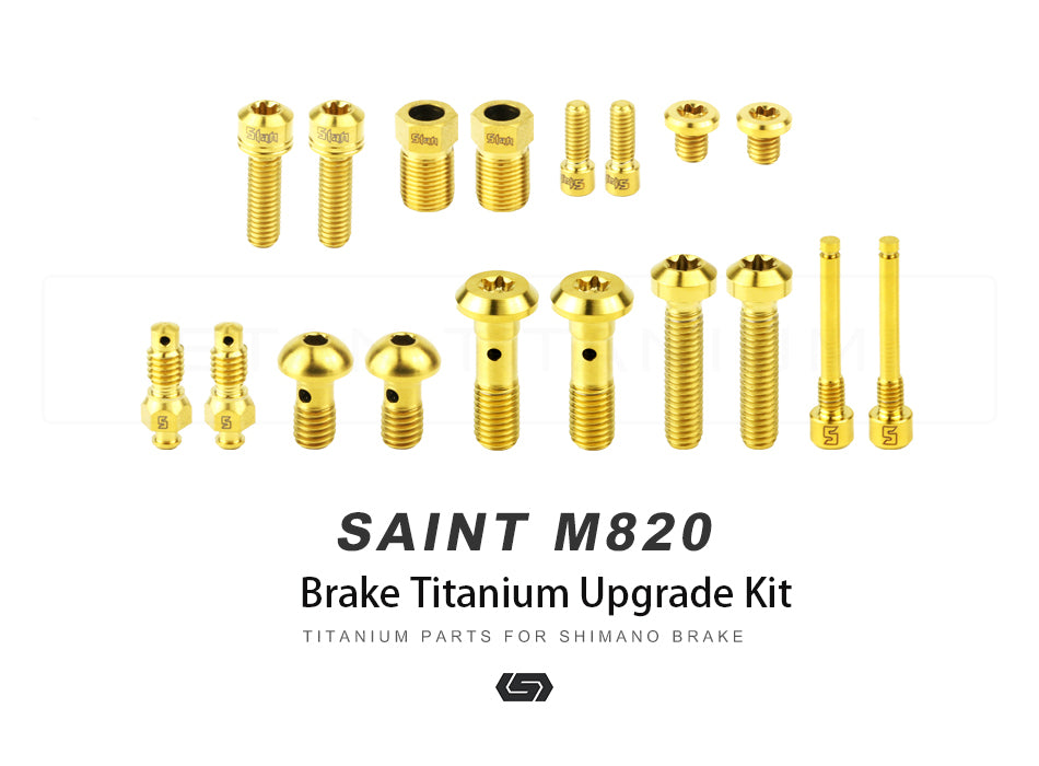 S-parts SAINT M820 ZEE Brake Titanium Alloy Upgrade Set Titanium Screw