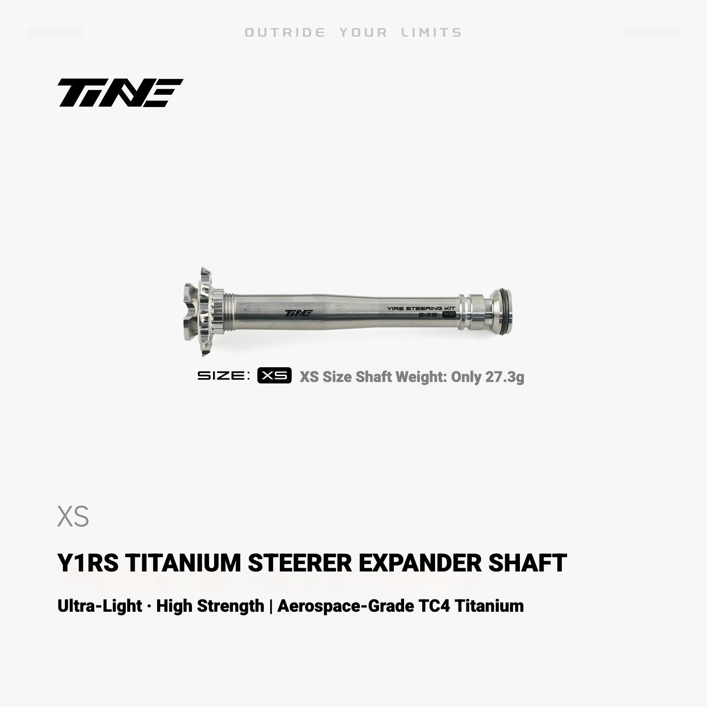 TiNE Ultra-Light Titanium Compression Plug Shaft for Colnago Y1RS | Steerer Upgrade