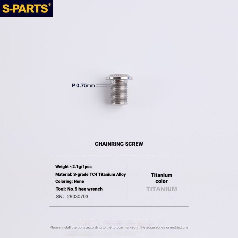 Shimano Road Titanium Bolt Kit – S-PARTS Drivetrain Screws for R8050 / R8150 / R9250