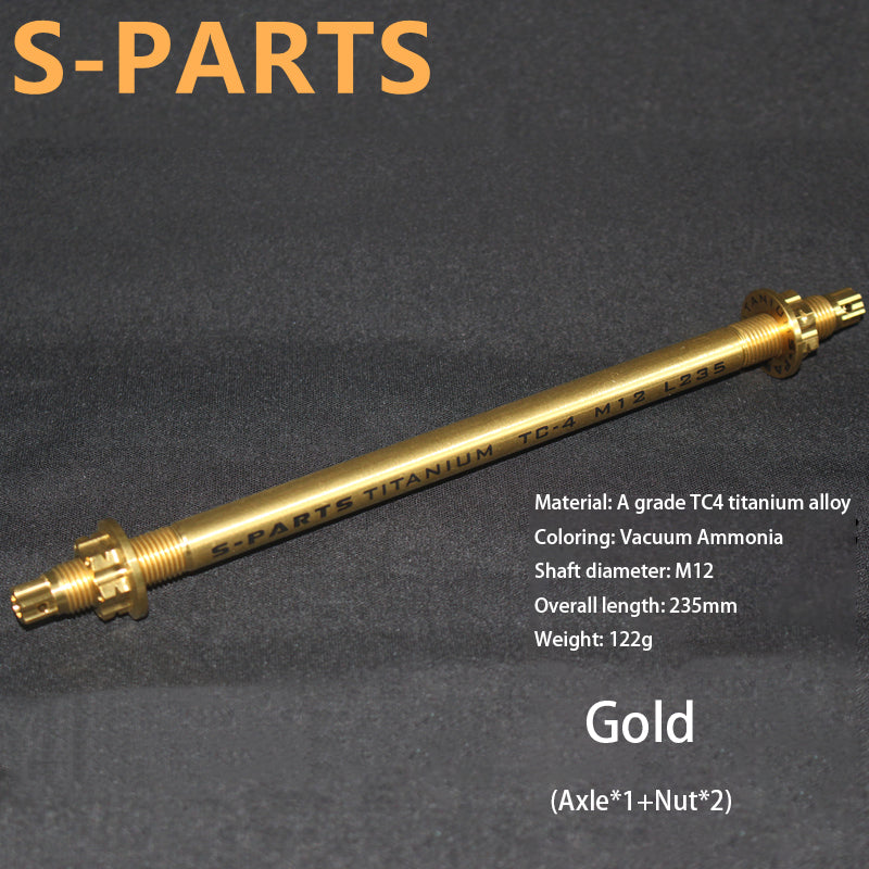 S-parts Nucleo assale anteriore in lega di titanio M12 260/280mm Auto elettrica Stan assale anteriore assale centrale
