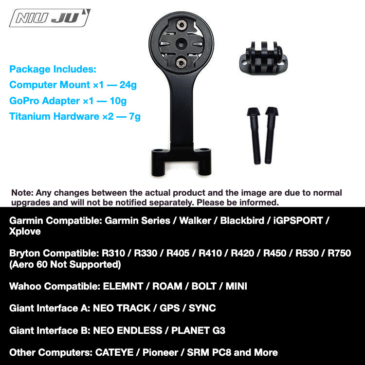 NIUJU DEDA SUPERBOX Computer Mount | Integrated Wahoo Garmin GoPro Mount